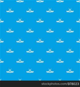 Knive weapon pattern vector seamless blue repeat for any use. Knive weapon pattern vector seamless blue