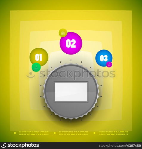 Knob option switch modern vector template