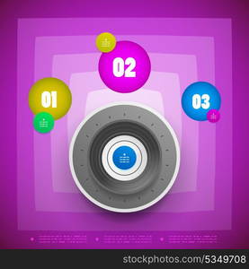 Knob option switch modern vector template