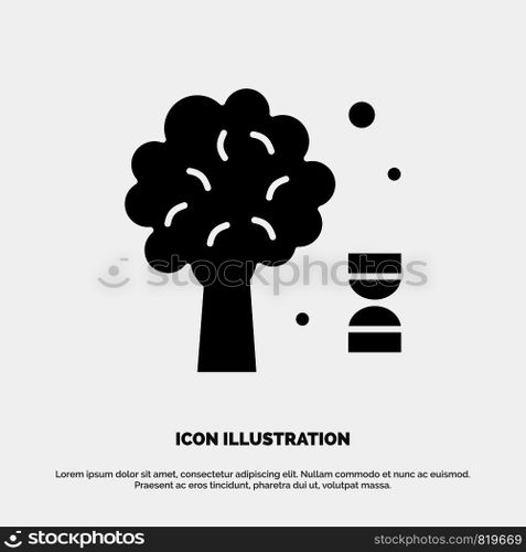 Knowledge, Dna, Science, Tree solid Glyph Icon vector