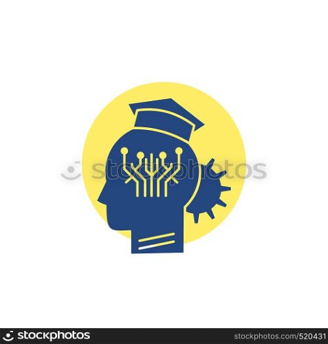 knowledge, management, sharing, smart, technology Glyph Icon.. Vector EPS10 Abstract Template background