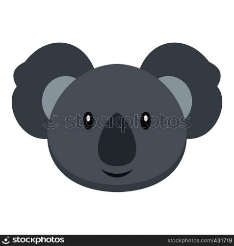 Koala icon flat isolated on white background vector illustration. Koala icon isolated