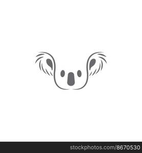 Koala logo icon design illustration vector