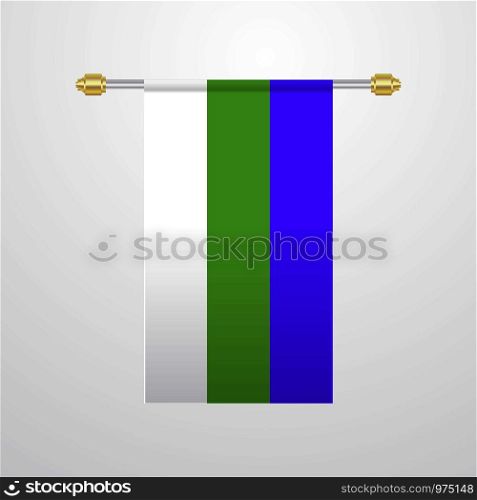 Komi hanging Flag