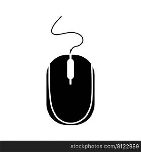 komputer mouse logo illustration design