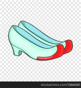 Korean traditional shoes icon. Cartoon illustration of shoes vector icon for web design. Korean traditional shoes icon, cartoon style