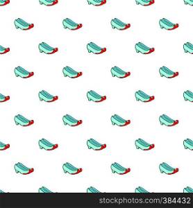 Korean traditional shoes pattern. Cartoon illustration of Korean traditional shoes vector pattern for web. Korean traditional shoes pattern, cartoon style