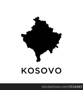 Kosovo map icon design trendy