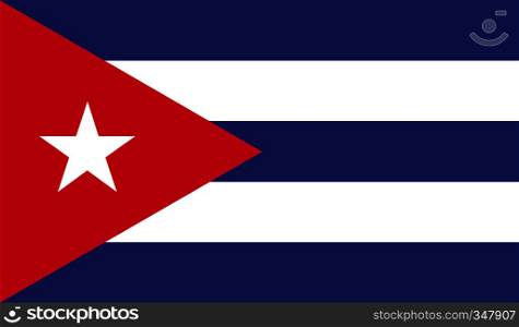 Kuba flag image for any design in simple style. Kuba flag image