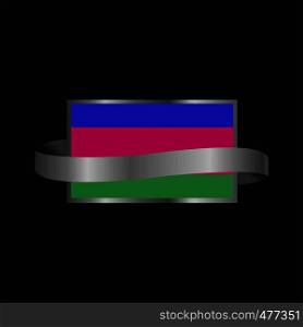 Kuban Peoples Republic flag Ribbon banner design
