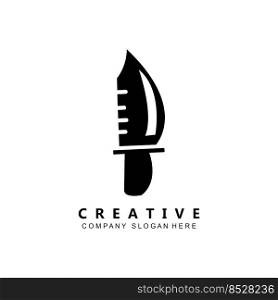 kung fu samurai fighting tools logo template vector icon