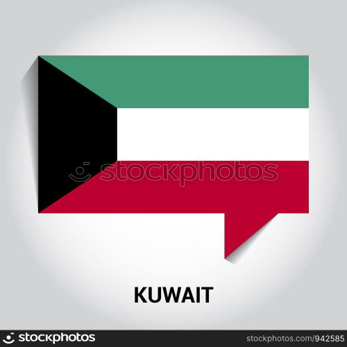 Kuwait flags design vector