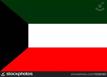Kuwait national flag background. Vector eps10 illustration