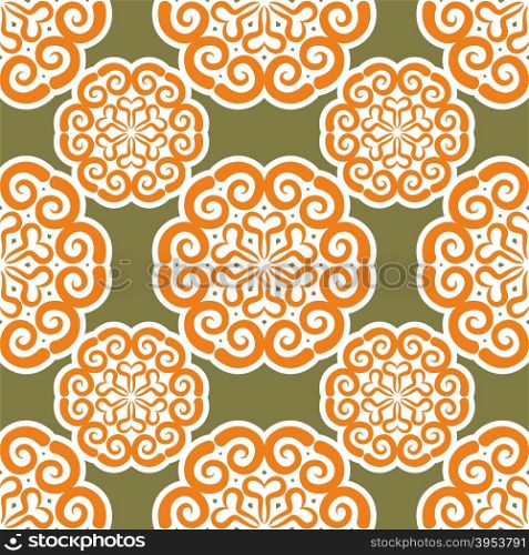 Kyrgyz pattern. Traditional national pattern of Kyrgyzstan. Texture pattern peoples of Central Asia. Ethnic national pattern for fabrics&#xA;