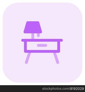 L&and nightstand placed in room