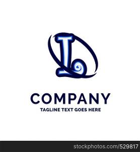 l Company Name Design Blue Logo Design. Logo Template. Brand Name template Place for Tagline. Creative Logo Design
