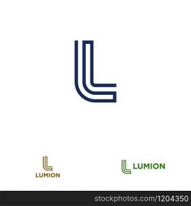 L letter design concept for business or company name initial
