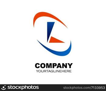 l letter logo vector icon template