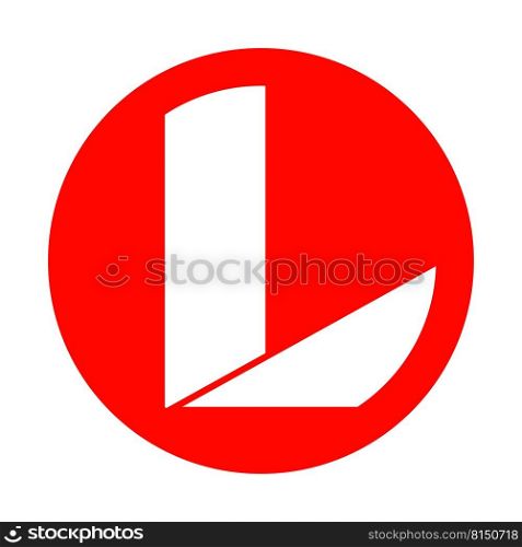 L letter logo vector illustration design