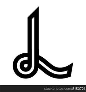 L letter logo vector illustration design