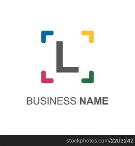 L letter logo vector template