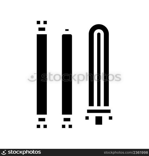 l&light bulb glyph icon vector. l&light bulb sign. isolated contour symbol black illustration. l&light bulb glyph icon vector illustration
