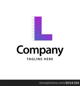 L Purple Logo. Business Brand identity design