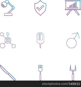 l&, sheild , graph , hydrogen , drip , male , knife , fork , icon, vector, design,  flat,  collection, style, creative,  icons
