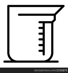 Lab beaker icon outline vector. Laboratory test. Science research. Lab beaker icon outline vector. Laboratory test