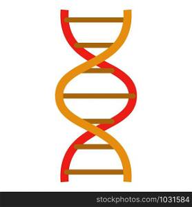 Lab dna structure icon. Flat illustration of lab dna structure vector icon for web design. Lab dna structure icon, flat style