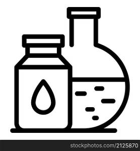 Lab equipment icon outline vector. Science research. Chemistry tool. Lab equipment icon outline vector. Science research