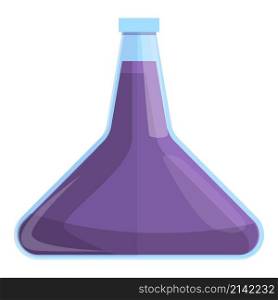 Lab flask icon cartoon vector. Research scientist. Medical chemistry. Lab flask icon cartoon vector. Research scientist