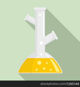 Lab flask icon. Flat illustration of lab flask vector icon for web design. Lab flask icon, flat style