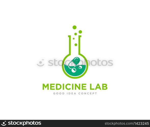 Lab Logo Icon Design Vector