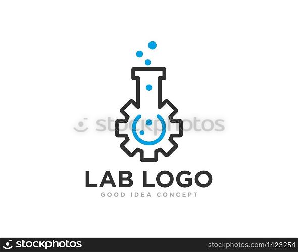 Lab Logo Icon Design Vector