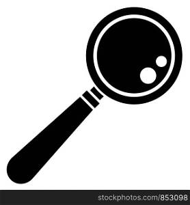 Lab magnify glass icon. Simple illustration of lab magnify glass vector icon for web design isolated on white background. Lab magnify glass icon, simple style