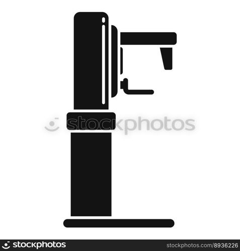 Lab mammography machine icon simple vector. Breast female. Clinic patient. Lab mammography machine icon simple vector. Breast female