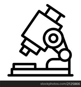 Lab microscope icon outline vector. Science research. Laboratory test. Lab microscope icon outline vector. Science research