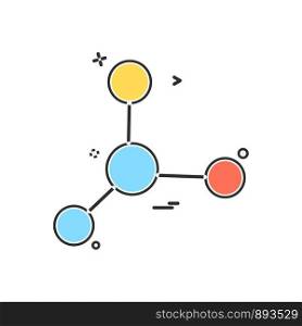 lab molecule icon vector design