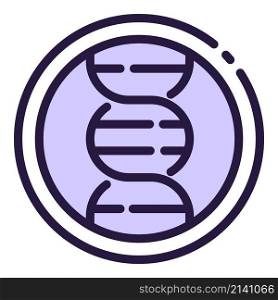 Lab mutation dna icon outline vector. Genetic lab. Genome editing. Lab mutation dna icon outline vector. Genetic lab