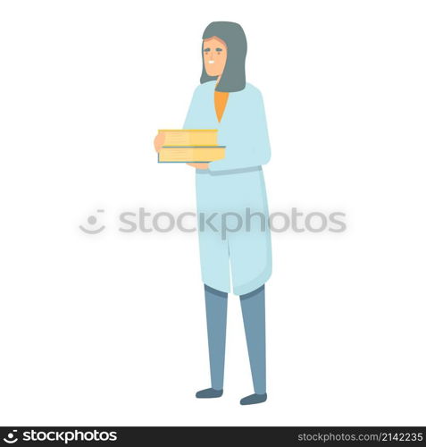 Lab research student icon cartoon vector. Laboratory scientist. Medical test. Lab research student icon cartoon vector. Laboratory scientist