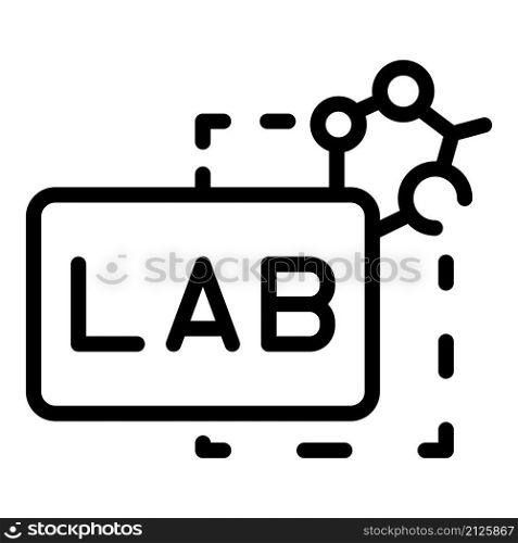 Lab test icon outline vector. Medical research. Chemistry tool. Lab test icon outline vector. Medical research