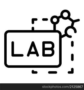 Lab test icon outline vector. Medical research. Chemistry tool. Lab test icon outline vector. Medical research