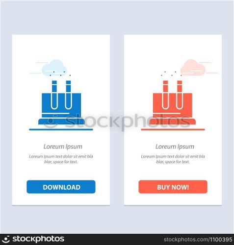Lab, Test, Tube, Science Blue and Red Download and Buy Now web Widget Card Template