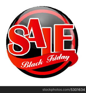 Label Black Friday Sale Vector Illustration EPS10. Black Friday Sale Vector Illustration