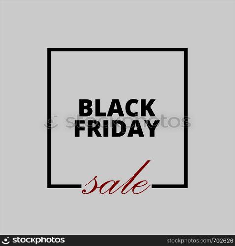 Label Black Friday. Template tag on black friday in flat design. Eps10. Label Black Friday. Template tag on black friday in flat design
