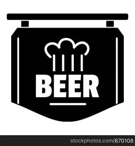 Label of beer icon. Simple illustration of label of beer vector icon for web. Label of beer icon, simple style.