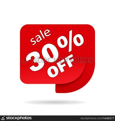 Label sale of special offer. Red promo sticker of discount.Icon tag for retail.. Label sale of special offer. Red promo sticker of discount.Icon tag for retail. vector eps10