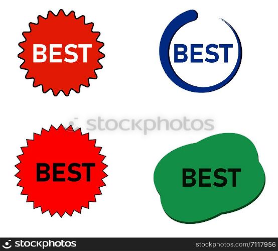 label with inscription best price on white background. stickers, price tag, coupon sale.