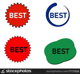 label with inscription best price on white background. stickers, price tag, coupon sale.